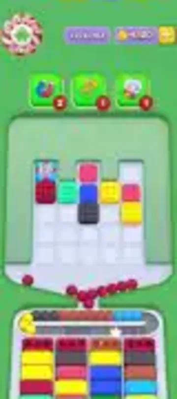 Marble Sort level 103 mid-solve board