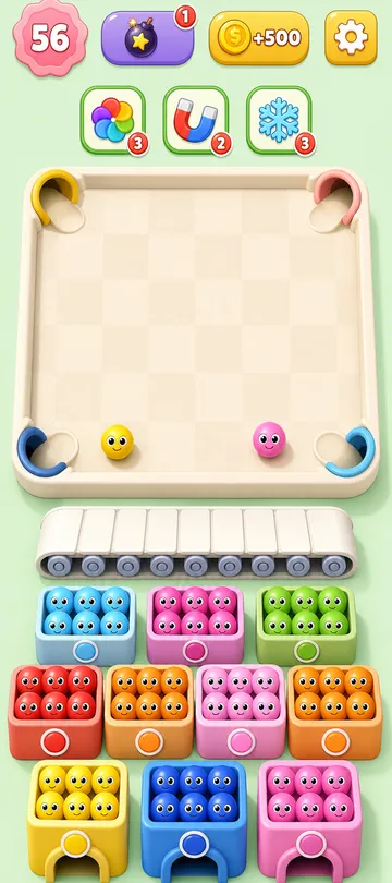 Marble Sort level 108 final board Marble Sort level 108 final board