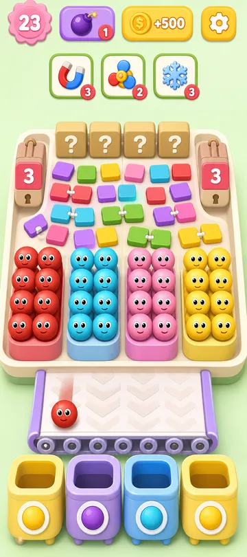 Marble Sort level 109 opening board — The Panel Lockdown and the Green Flood