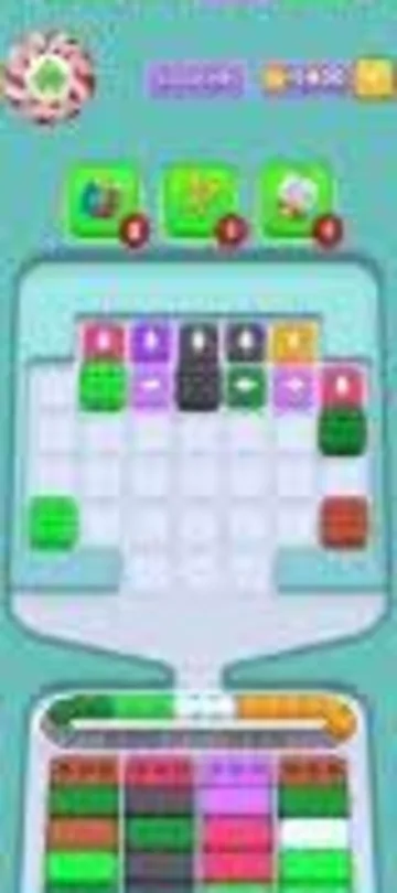 Marble Sort level 119 mid-solve board Marble Sort level 119 mid-solve board