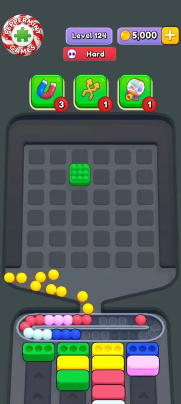 Marble Sort level 124 final board