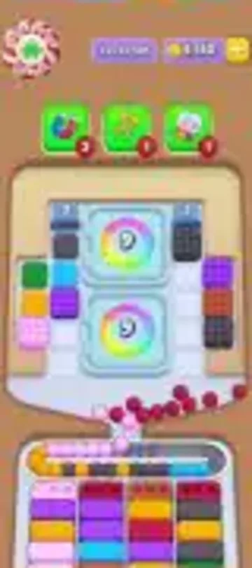 Marble Sort level 128 opening board — The Twin Countdown Panels Marble Sort level 128 opening board — The Twin Countdown Panels