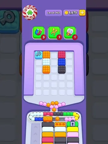 Marble Sort level 143 final board