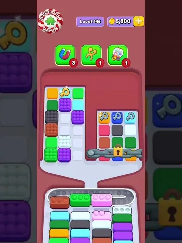 Marble Sort level 146 opening board — The Split Tray