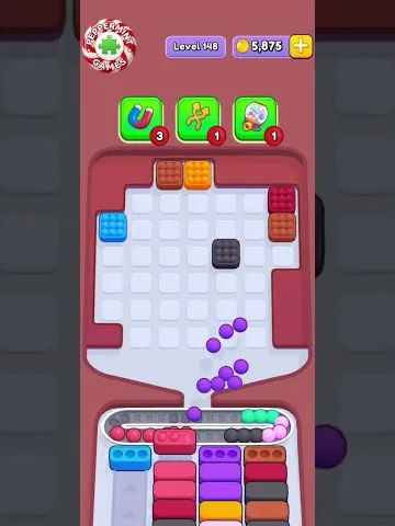 Marble Sort level 148 final board