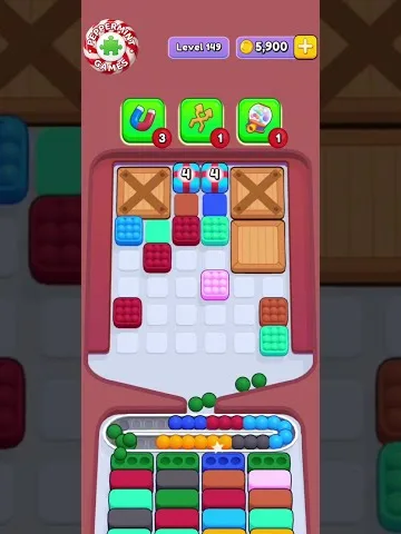 Marble Sort level 149 mid-solve board Marble Sort level 149 mid-solve board