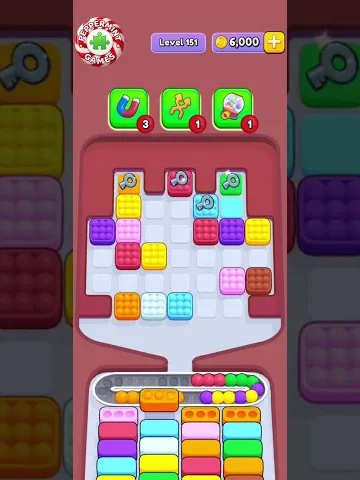 Marble Sort level 151 mid-solve board
