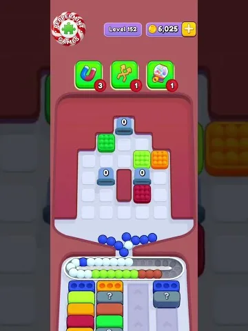 Marble Sort level 152 final board