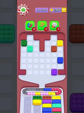 Marble Sort level 153 final board