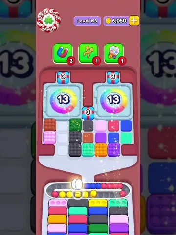 Marble Sort level 153 opening board — The Mystery Tile Tray