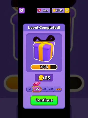 Marble Sort level 156 final board