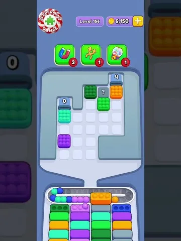 Marble Sort level 156 mid-solve board