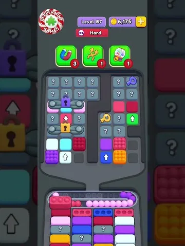 Marble Sort level 157 opening board — The Mystery Field Marble Sort level 157 opening board — The Mystery Field