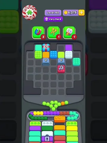 Marble Sort level 160 final board