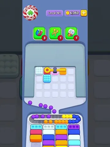 Marble Sort level 161 mid-solve board Marble Sort level 161 mid-solve board
