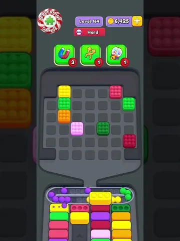 Marble Sort level 164 final board