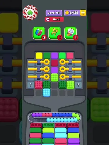 Marble Sort level 164 opening board — Crate-Locked Colors