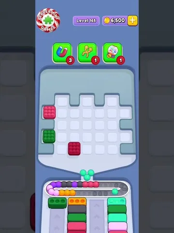 Marble Sort level 165 final board