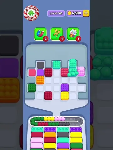Marble Sort level 165 mid-solve board