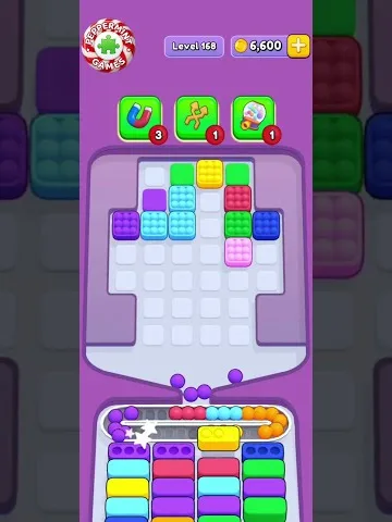 Marble Sort level 168 final board