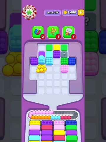 Marble Sort level 168 mid-solve board