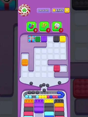 Marble Sort level 169 final board