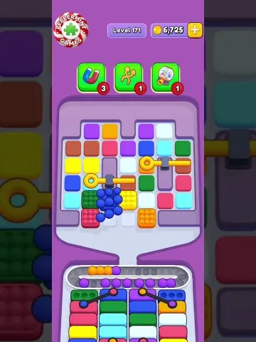 Marble Sort level 171 opening board