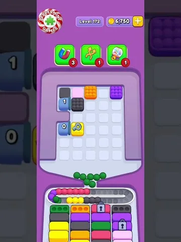 Marble Sort level 172 final board Marble Sort level 172 final board