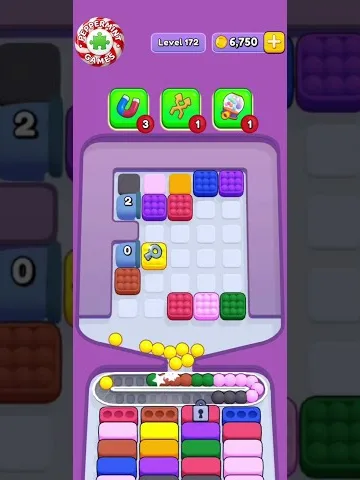 Marble Sort level 172 mid-solve board Marble Sort level 172 mid-solve board