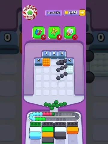 Marble Sort level 173 final board Marble Sort level 173 final board