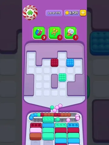 Marble Sort level 175 final board
