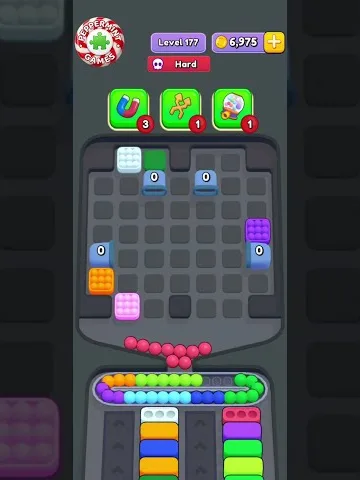 Marble Sort level 177 final board