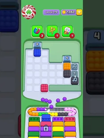 Marble Sort level 179 mid-solve board