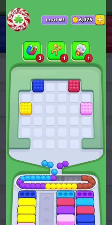 Marble Sort level 185 final board Marble Sort level 185 final board