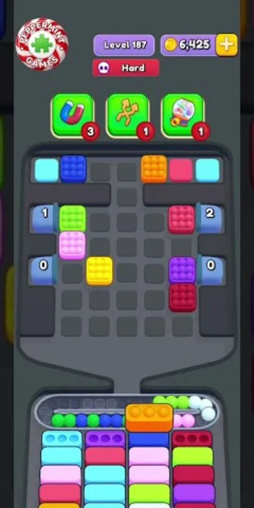 Marble Sort level 187 final board Marble Sort level 187 final board