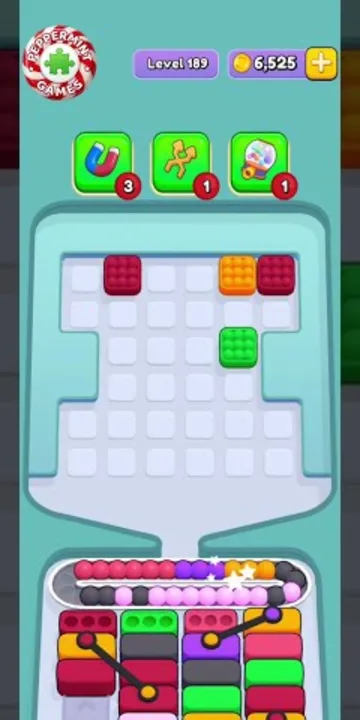 Marble Sort level 189 final board