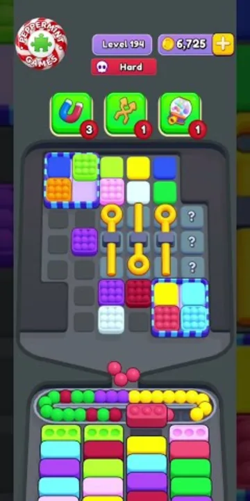 Marble Sort level 194 opening board — Deep Stacks and a Hard Start