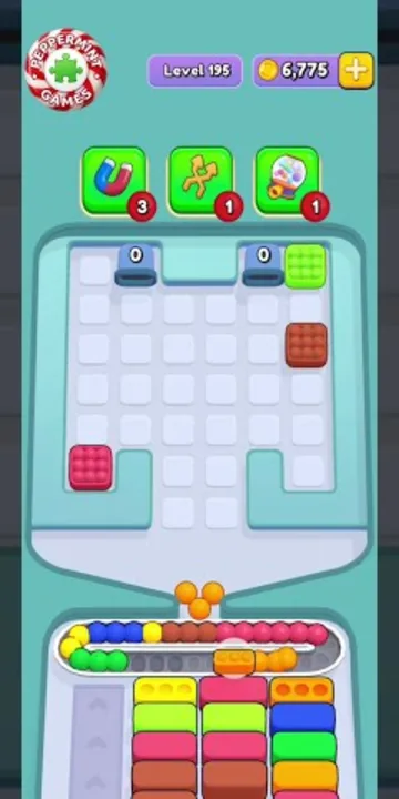 Marble Sort level 195 final board