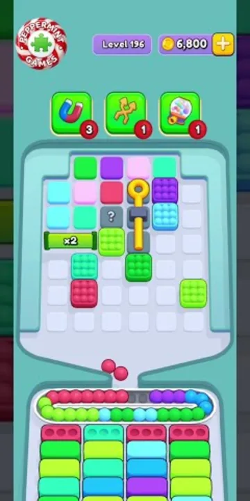 Marble Sort level 196 mid-solve board Marble Sort level 196 mid-solve board