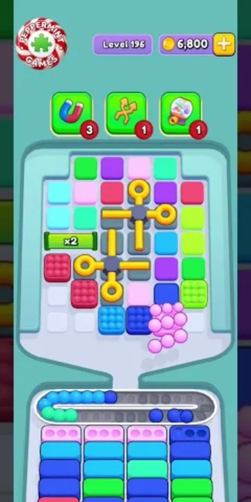 Marble Sort level 196 opening board — The Locked-Center Grid Marble Sort level 196 opening board — The Locked-Center Grid