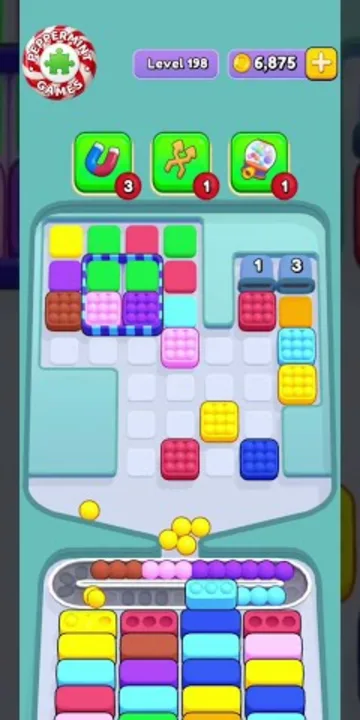 Marble Sort level 198 opening board — The Countdown Crates