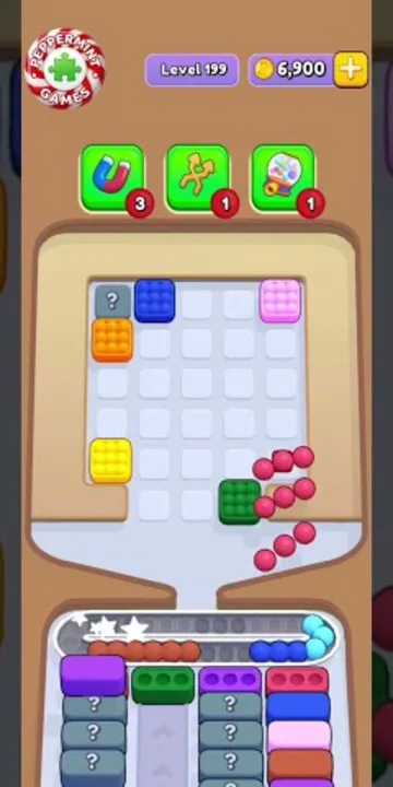 Marble Sort level 199 final board Marble Sort level 199 final board