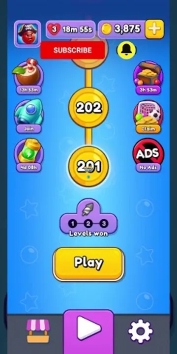 Marble Sort level 201 opening board — The Tunnel Feeder