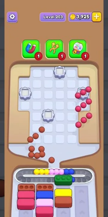 Marble Sort level 203 final board