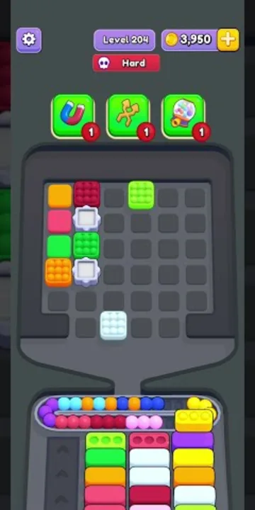 Marble Sort level 204 final board