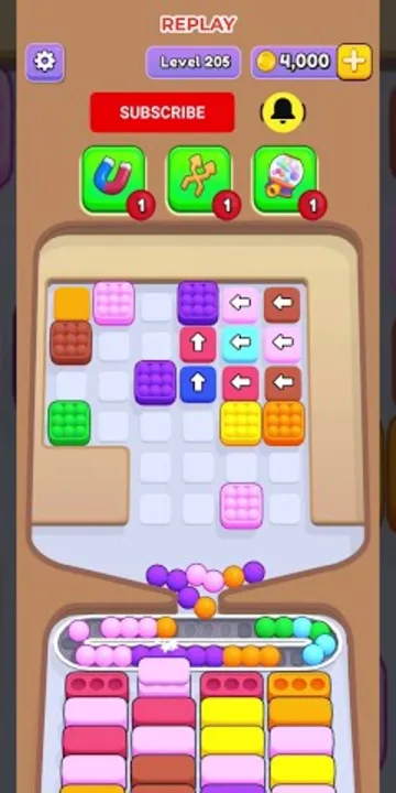 Marble Sort level 205 final board Marble Sort level 205 final board