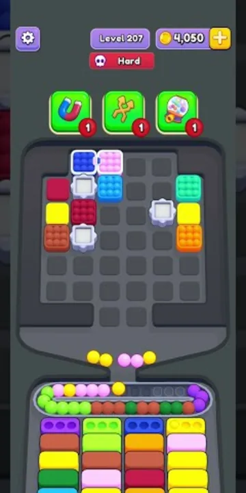 Marble Sort level 207 final board