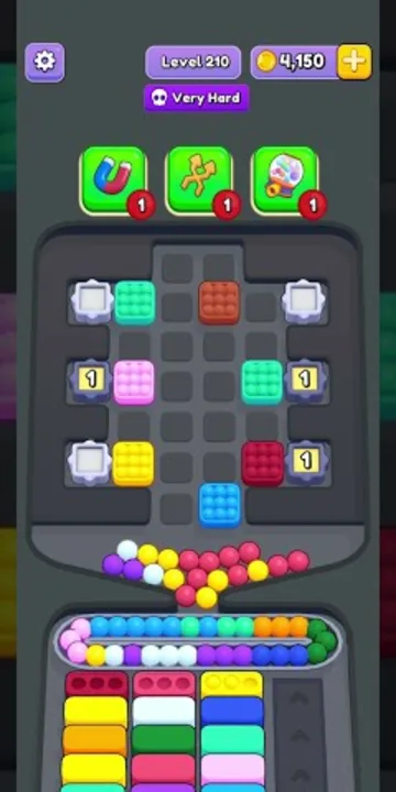 Marble Sort level 210 final board Marble Sort level 210 final board