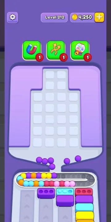Marble Sort level 212 final board