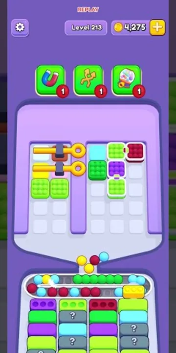 Marble Sort level 213 final board